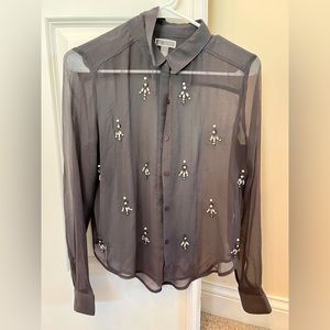 Vintage Crystal Button Down
